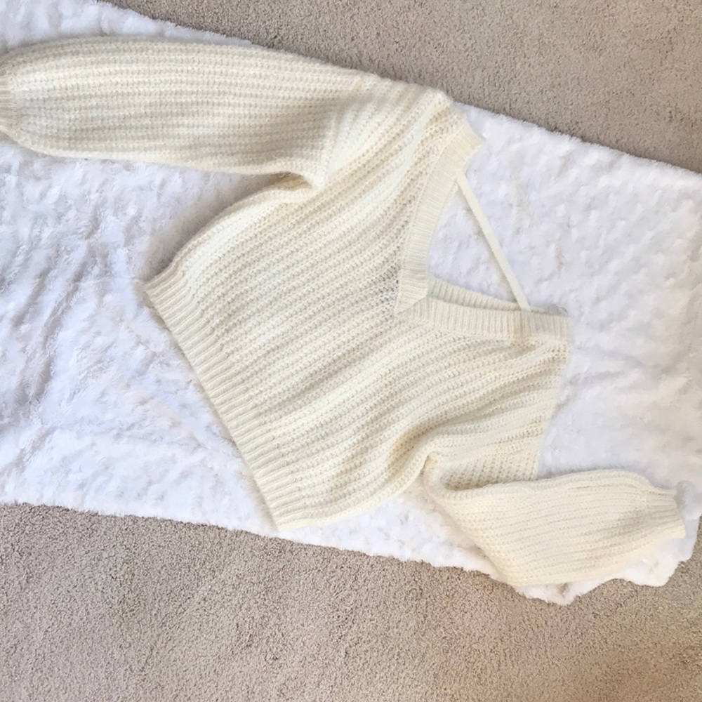 Cream sweater